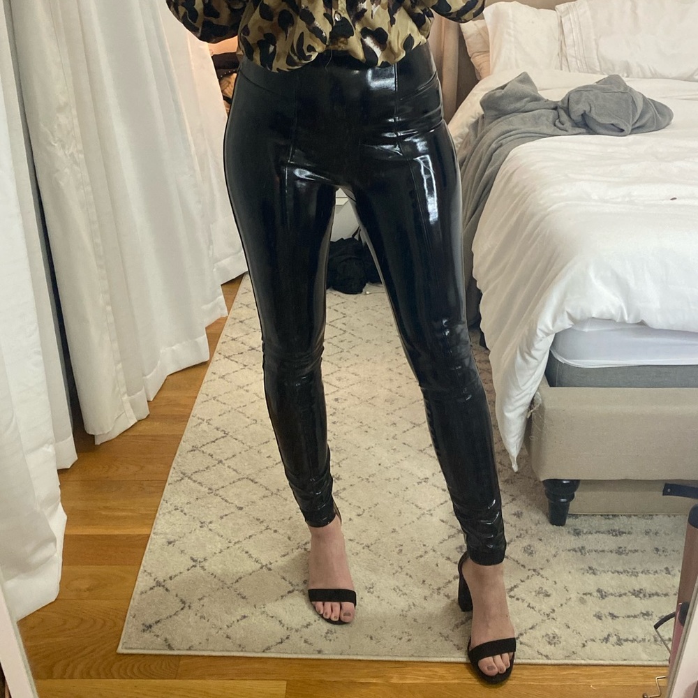 Spanx leather look Leggings